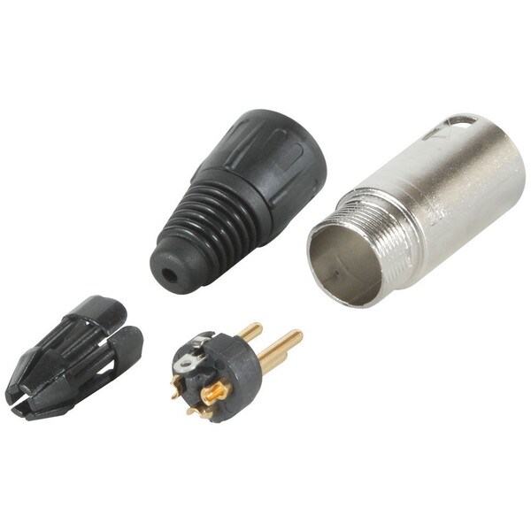 Main product image for XLR Male Cable Mount Nickel Connector 092-362